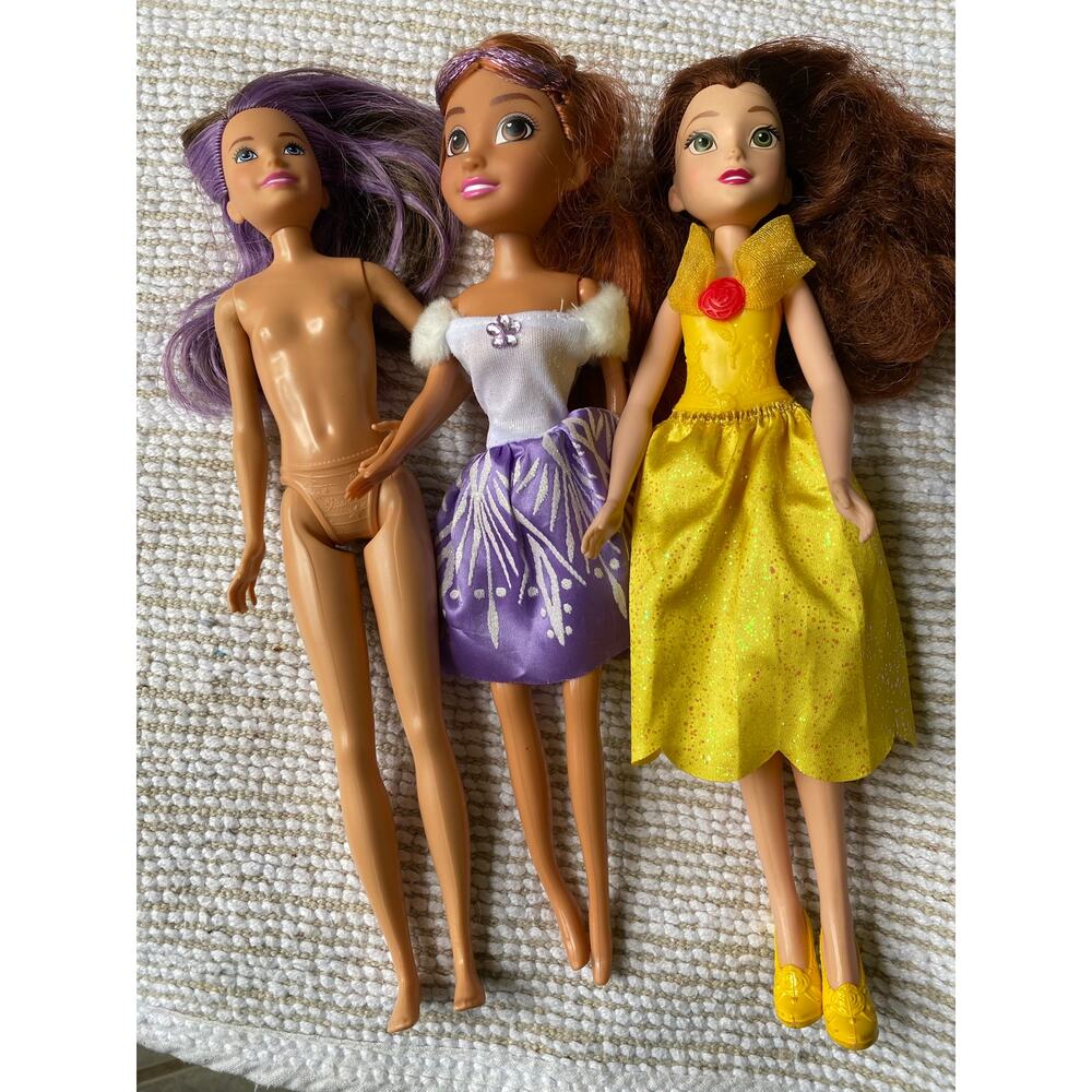 Hasbro Disney Princess doll  Belle from Beauty and the Beast, Mattel,Disney 3pc